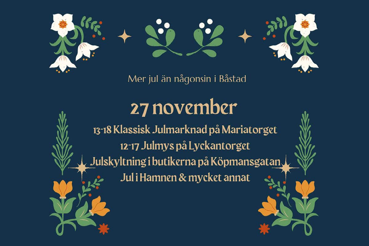 Julmarknad båstad torget
