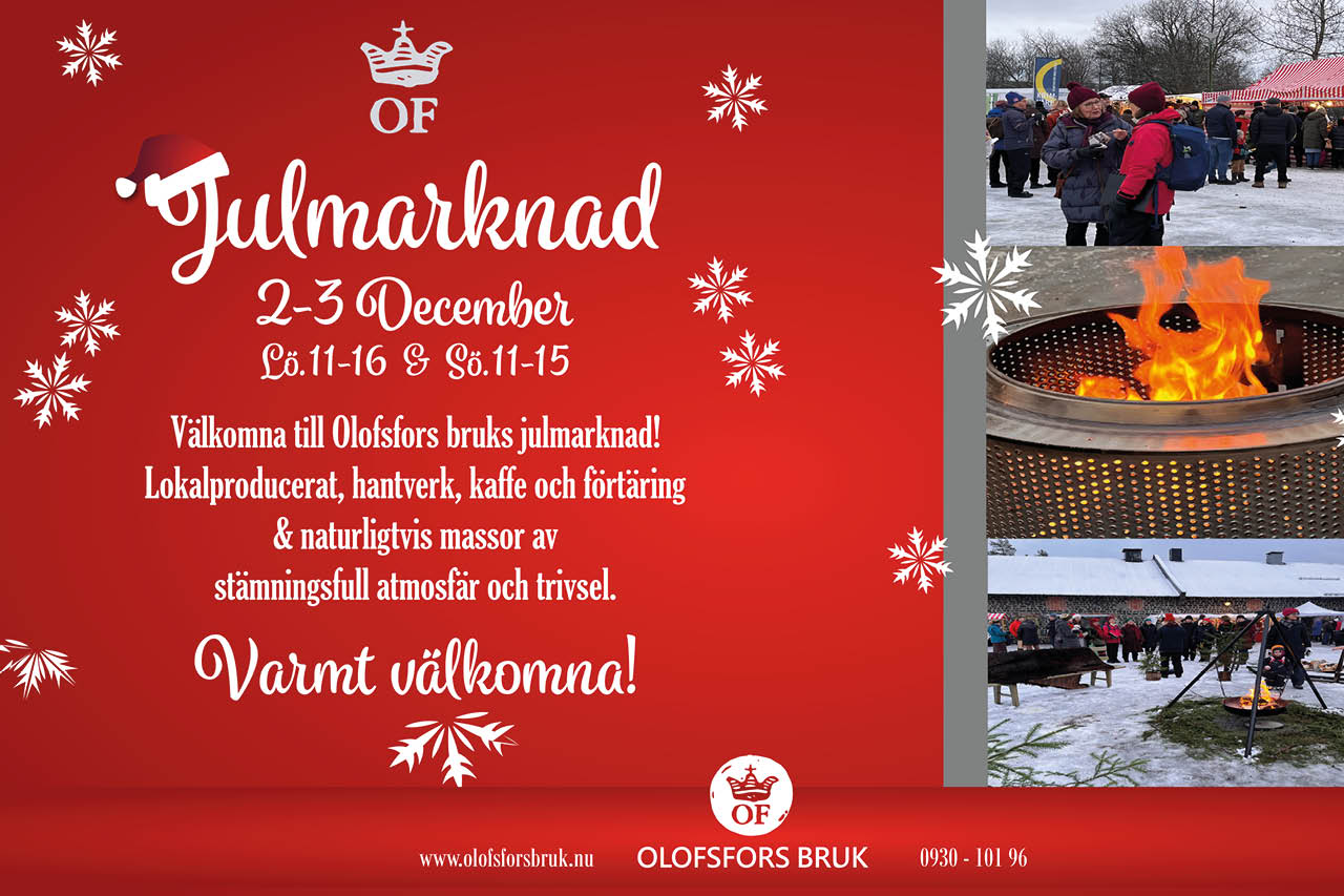 olofsfors bruk julmarknad